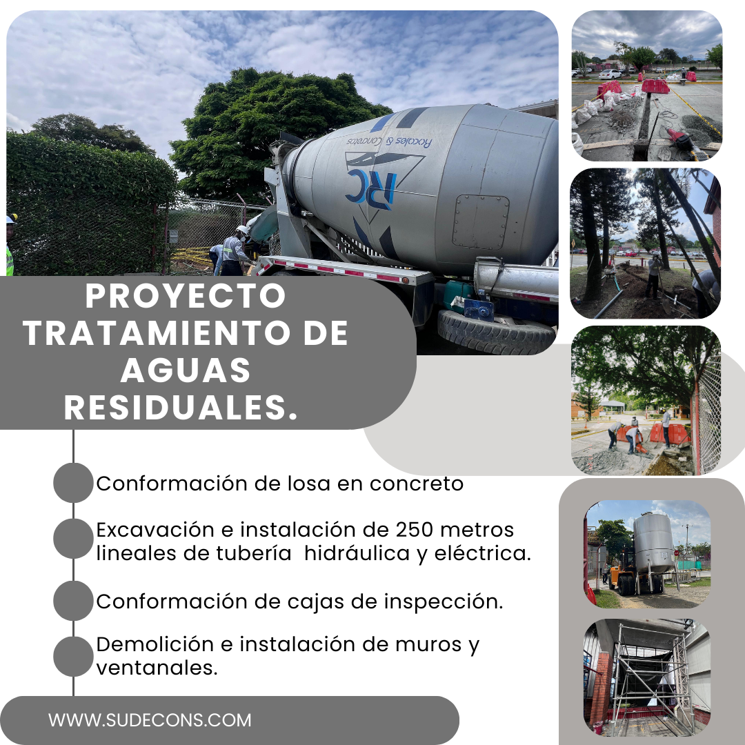 OBRA CIVIL PROYECTO AGUAS RENOVADAS - PLANTA COCA COLA- CALI.