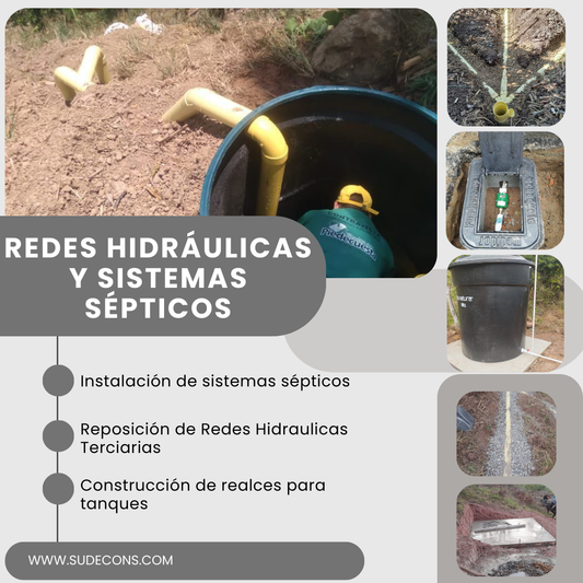 INSTALACIÓN DE SISTEMAS SÉPTICOS Y REPOSICIÓN DE REDES TERCIARIAS HIDRÁULICAS